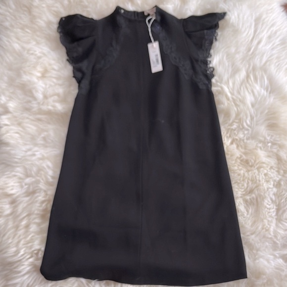 NWT Black Dress by Rebecca Taylor, 4 with elegant lace - Picture 1 of 10